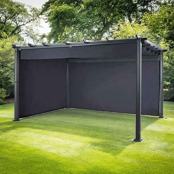 Hartman Monza Pergola 4m x 3m Curtain Pack - Grey (68544691)