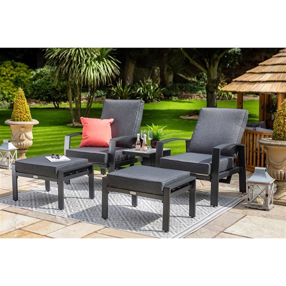 Hartman Vienna Reclining Outdoor Garden Companion Set