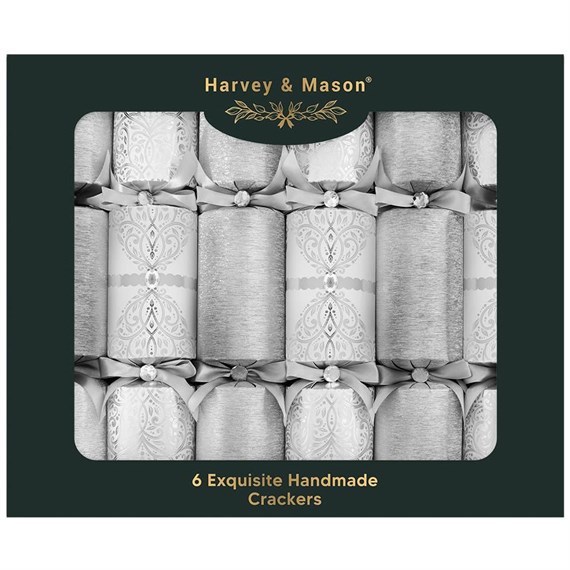 Harvey & Mason Exquisite Silver Christmas Cracker - Pack of 6 (XM7005)