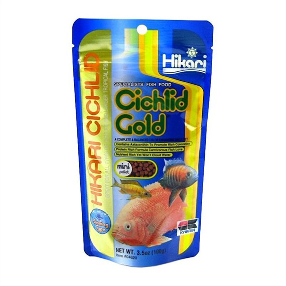 Hikari Cichlid Gold Sinking Mini 100g Fish Food Aquatic