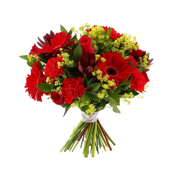 Hot Red Cut Flower Handtied Bouquet