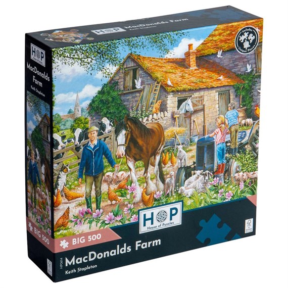 HOP Macdonalds Farm Big 500 Piece Jigsaw Puzzle (HP0614)