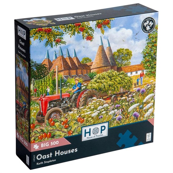 HOP Oast Houses Big 500 Piece Jigsaw Puzzle (HP0621)