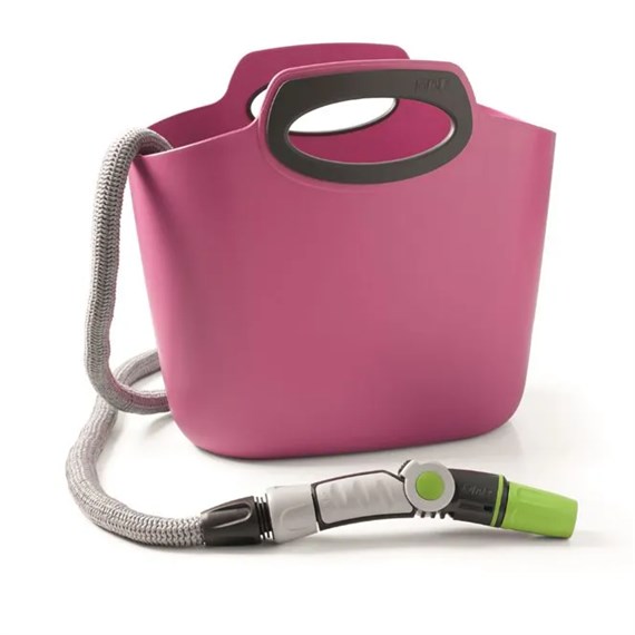 Hozelock Aquapop 30M Fuxia Extendable Irrigation Hose For Garden (100-010-425)