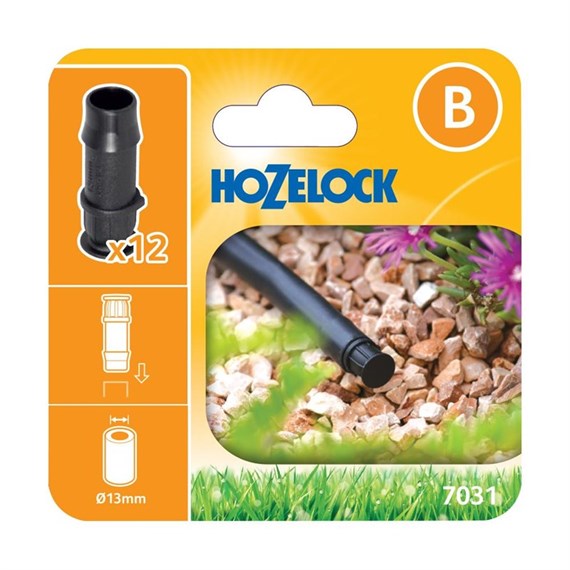 Hozelock Irrigation End Caps 13mm (12 pack) (7031 0012)