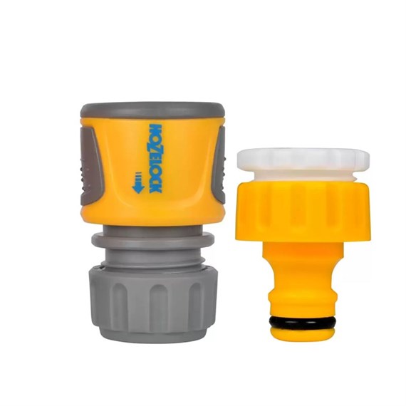 Hozelock Threaded Tap Connector & Standard Soft Touch Hose Connector (2071)