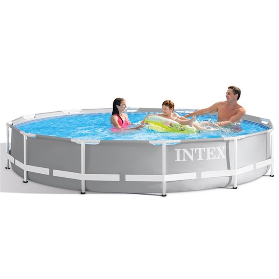 Intex 12ft X 30in Prism Frame Swimming Pool Set Including Pump (26712UK)