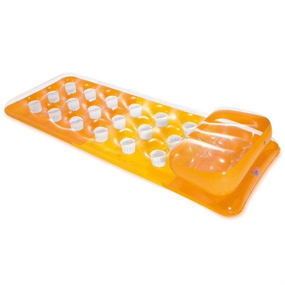 Intex Lounger - 18-Pocket Fashion Swimming Pool Float - Orange (58890EU)