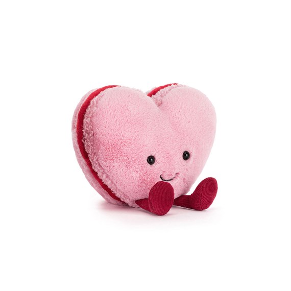 Jellycat Amuseables Colette Heart Pink Macaron Soft Toy (A4MACHP)
