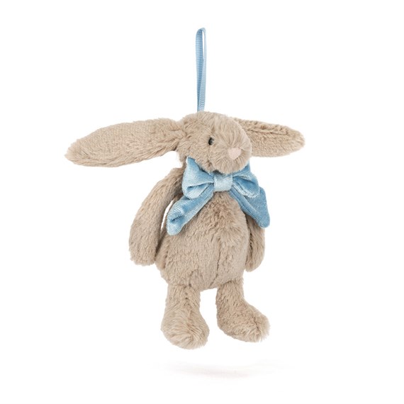 Jellycat Bashful Beige Bunny Decoration Christmas Soft Toy (BAS6BD)