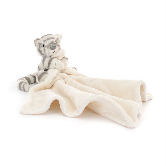 Jellycat Bashful Snow Tiger Soother Soft Toy (SO4ST)
