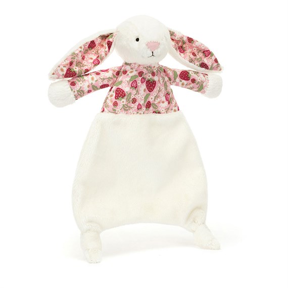 Jellycat Blossom Cream Bunny Berry Comforter Soft Toy (CMF4MS)