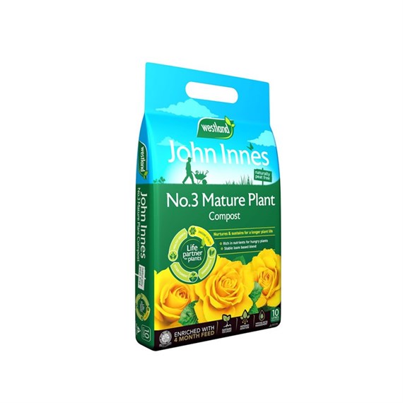 John Innes Peat Free No 3 Mature Plant Compost 10L (10300074)