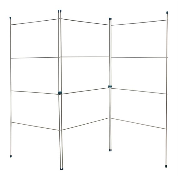 JVL 3 Fold Clothes Airer 6m White (11-003)