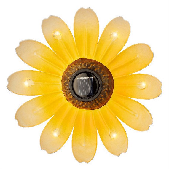 Kaemingk 14cm Solar Garden Flower Light - Orange (894882)
