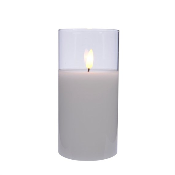 Kaemingk 15cm LED Was Candle Light Up Christmas Decoration - White (485349)