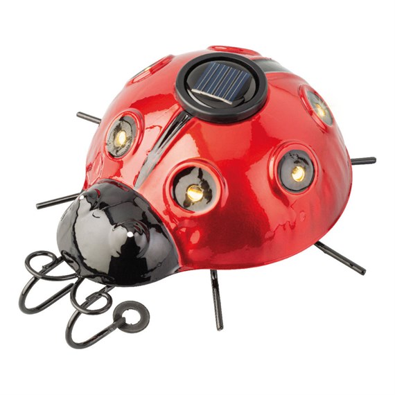 Kaemingk 15cm Solar Garden Light Ladybird - Red (897869)