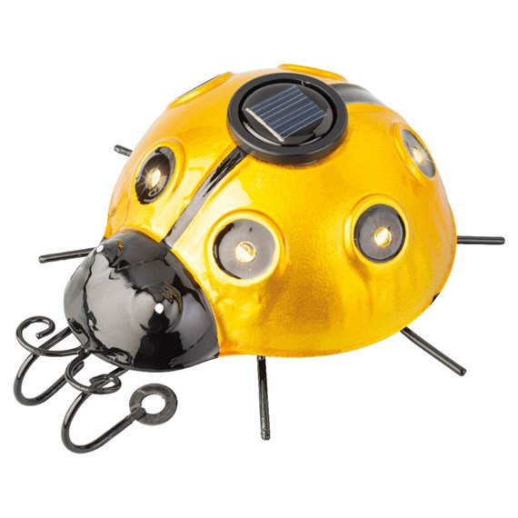 Kaemingk 15cm Solar Garden Light Ladybird - Yellow (897869)