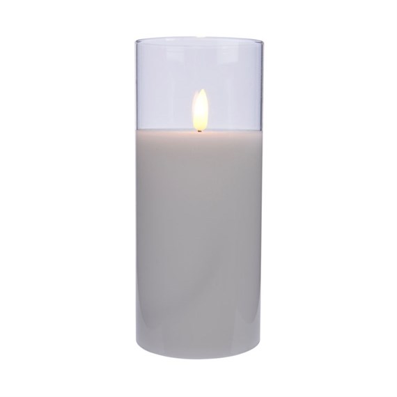 Kaemingk 18cm LED Was Candle Light Up Christmas Decoration - White (485350)