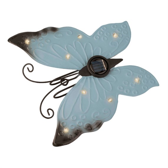 Kaemingk 18cm Solar Garden Light Butterfly - Blue (897867)