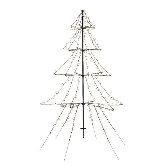 Kaemingk 300cm LED Light Up Christmas Tree Shape with 600 Warm White LEDs (500105)