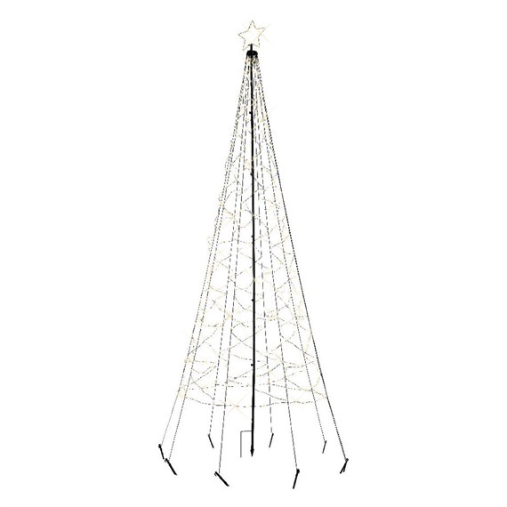 Kaemingk 320cm LED Light Up Christmas Tree Shape with 480 Warm White LEDs (501269)