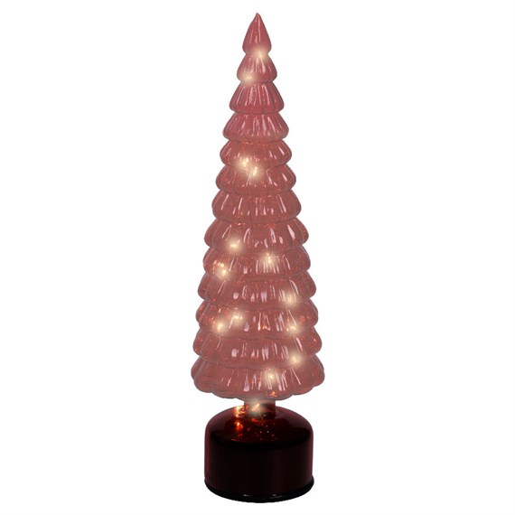 Kaemingk 39cm Red Light Up Standing Christmas Tree Table Decoration (9489841)