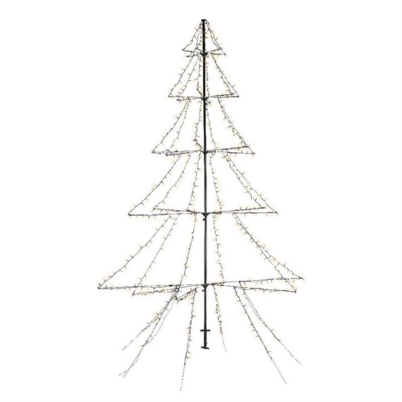 Kaemingk 450cm LED Light Up Christmas Tree Shape with 900 Warm White LEDs (500106)