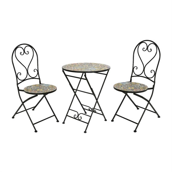 Kaemingk Braga Steel Outdoor Garden Furniture Bistro Set