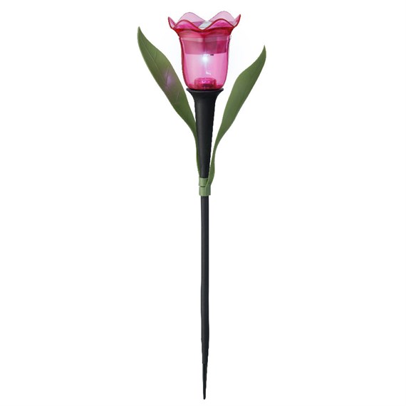 Kaemingk Solar Flower Garden Stake Light - Pink (892143)
