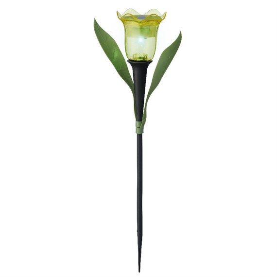 Kaemingk Solar Flower Garden Stake Light - Yellow (892143)