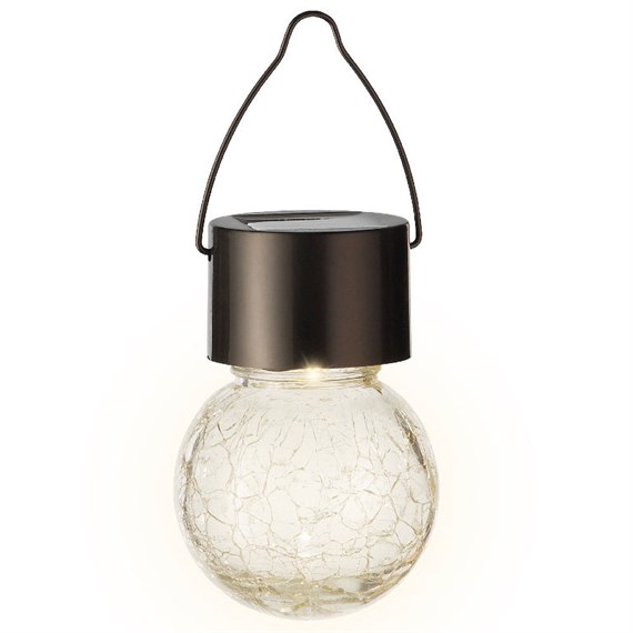 Kaemingk Solar Hanging Crackle Ball Garden Light (898654)