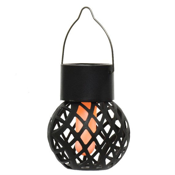Kaemingk Solar Hanging Flame Effect Garden Lantern (897918)