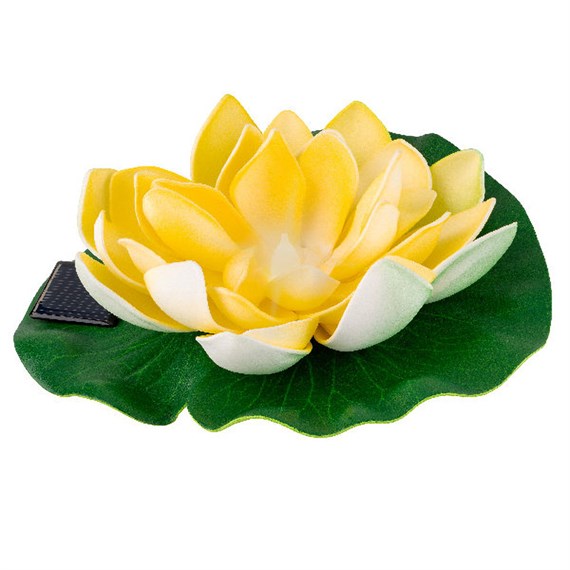 Kaemingk Solar Lotus Artifical Garden Light - Yellow (830772)