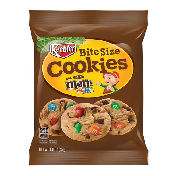 Keebler M&M Bite Size 45g American Import Cookies