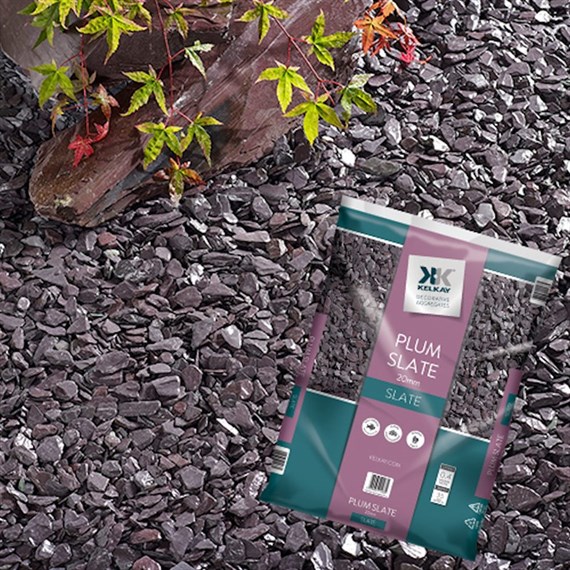 Kelkay Plum Slate Chippings 20mm - Bulk Bag (7064)