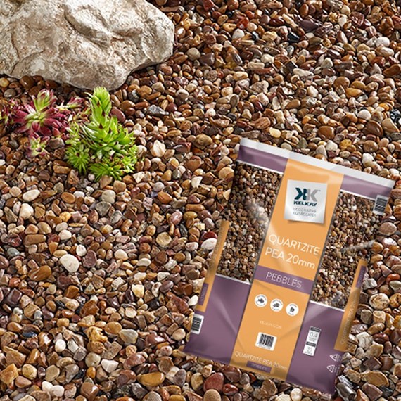 Kelkay Premium Quartize Pea Pebbles 20mm (1025)