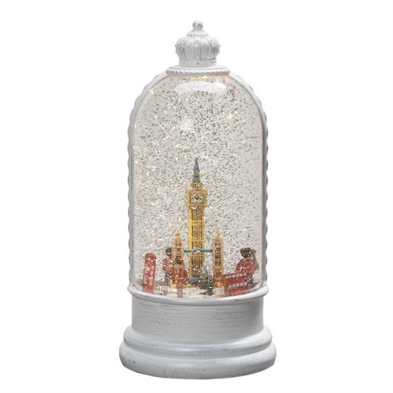 Konstmide Light Up Christmas Water Lantern London Scene Decoration 26cm (4262-200)
