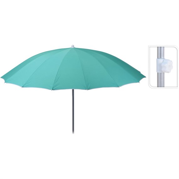 Koopman 2.4m Round Shanghai Mint Outdoor Garden Parasol (DV8700560)