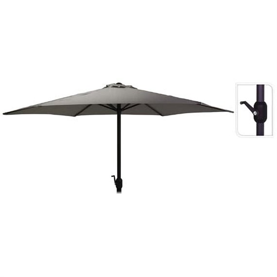 Koopman 2.7m Crank Parasol - Dark Grey (FD4300730)