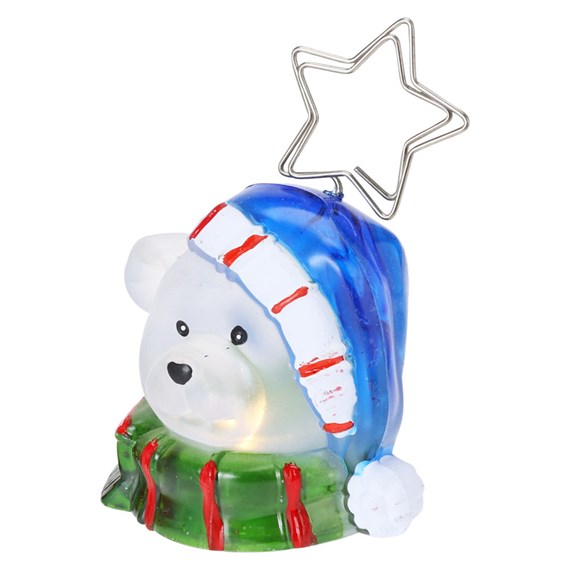 Koopman Acrylic Light Up Christmas Namecard Holder - Polar Bear (AX5330000)