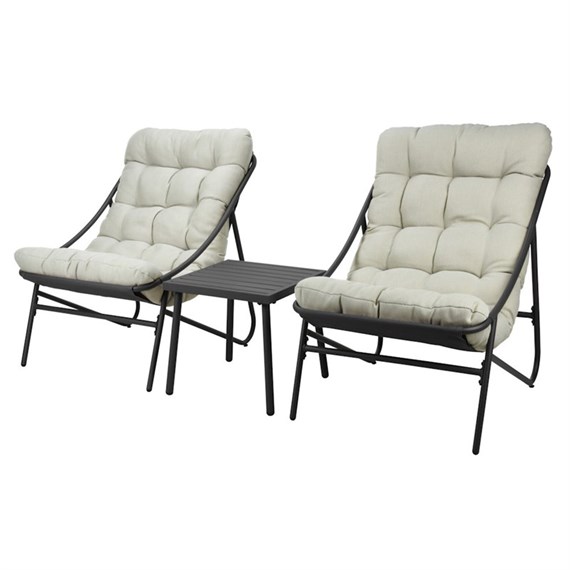 Koopman Cushioned Lounge Set with Black Frame (X80000480)