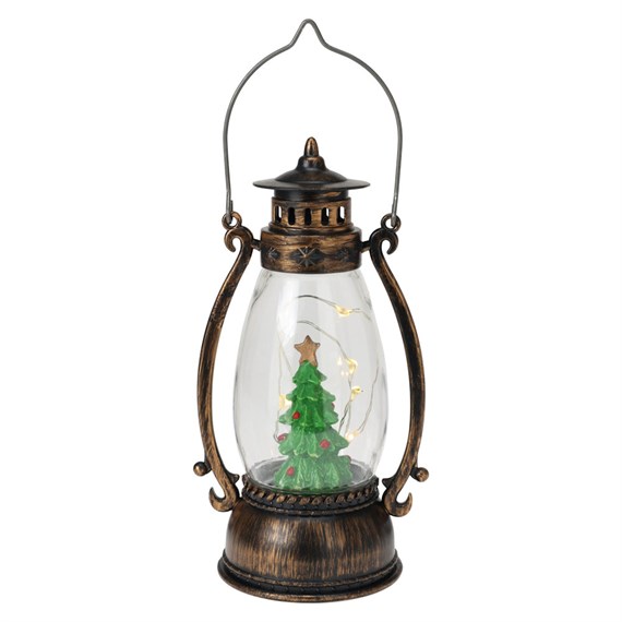 Koopman LED Light Up Victorian Christmas Lantern with Tree (AX5321120)