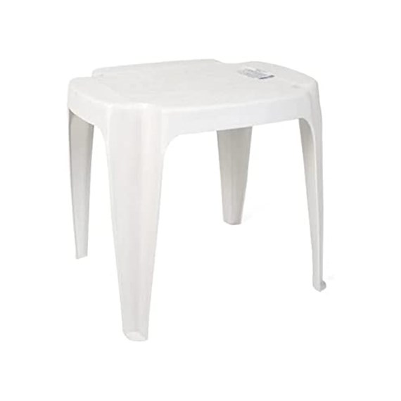 Koopman Plastic Outdoor Garden Footstool White (42981380)