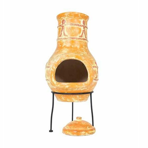 La Hacienda Campanero Small Clay Chimenea (67133)