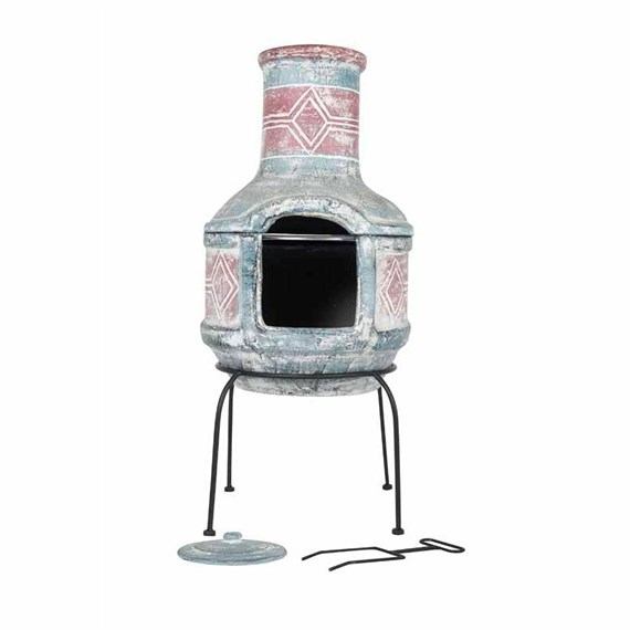 La Hacienda Mo Clay Chimenea with Grill (67031)
