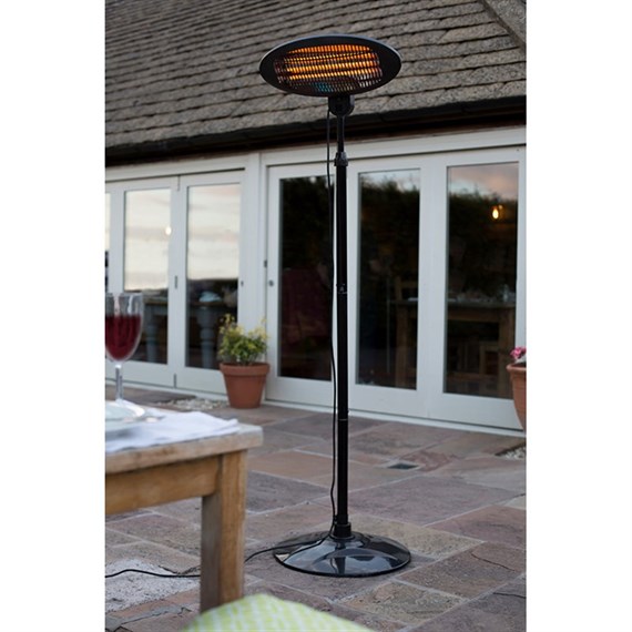 La Hacienda Standing Heater - Black (69500)