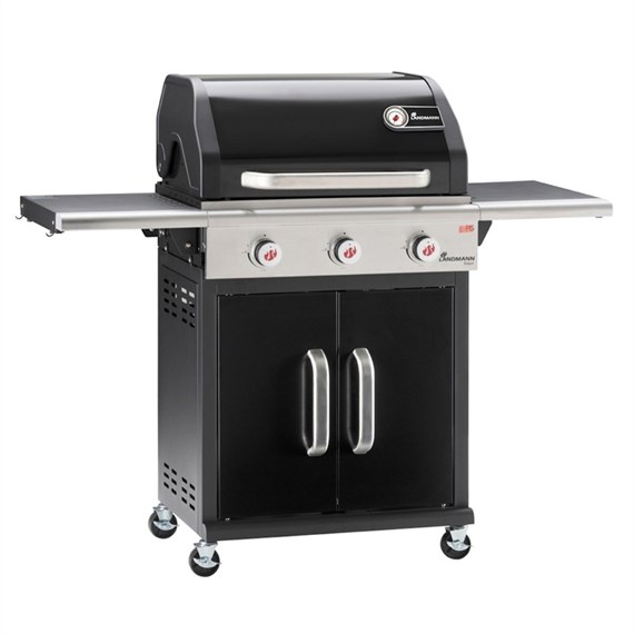 Landmann BBQ Triton 3 Burner Gas Barbecue - Black (12932)