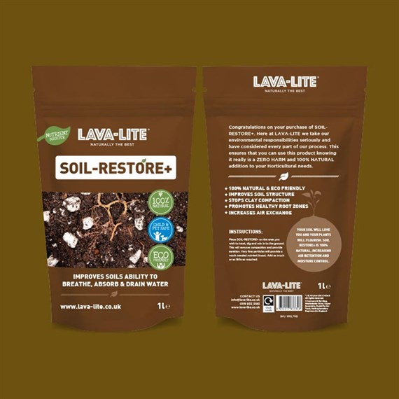 Lava Lite Natural Soil Restore 1ltr (SR1LTRB)