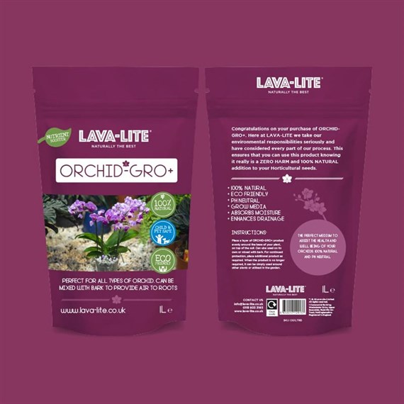 Lava Lite Orchid Gro+ 1ltr Natural Growing Media (OG1LTRB)